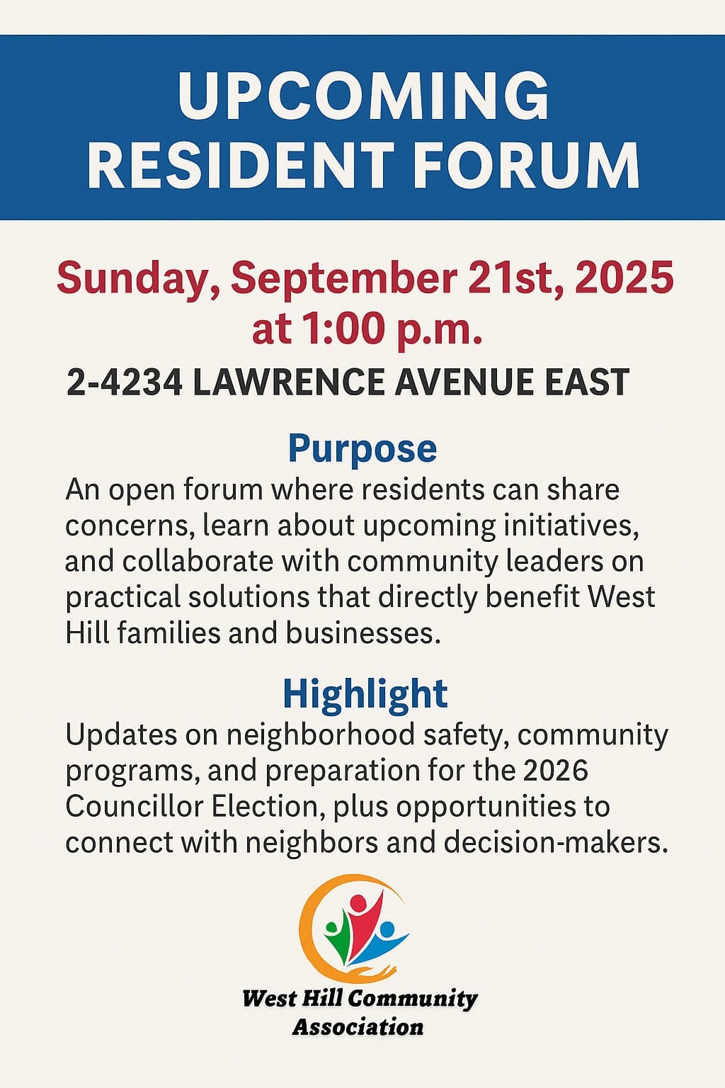 Resident Forum — Your Voice Matters