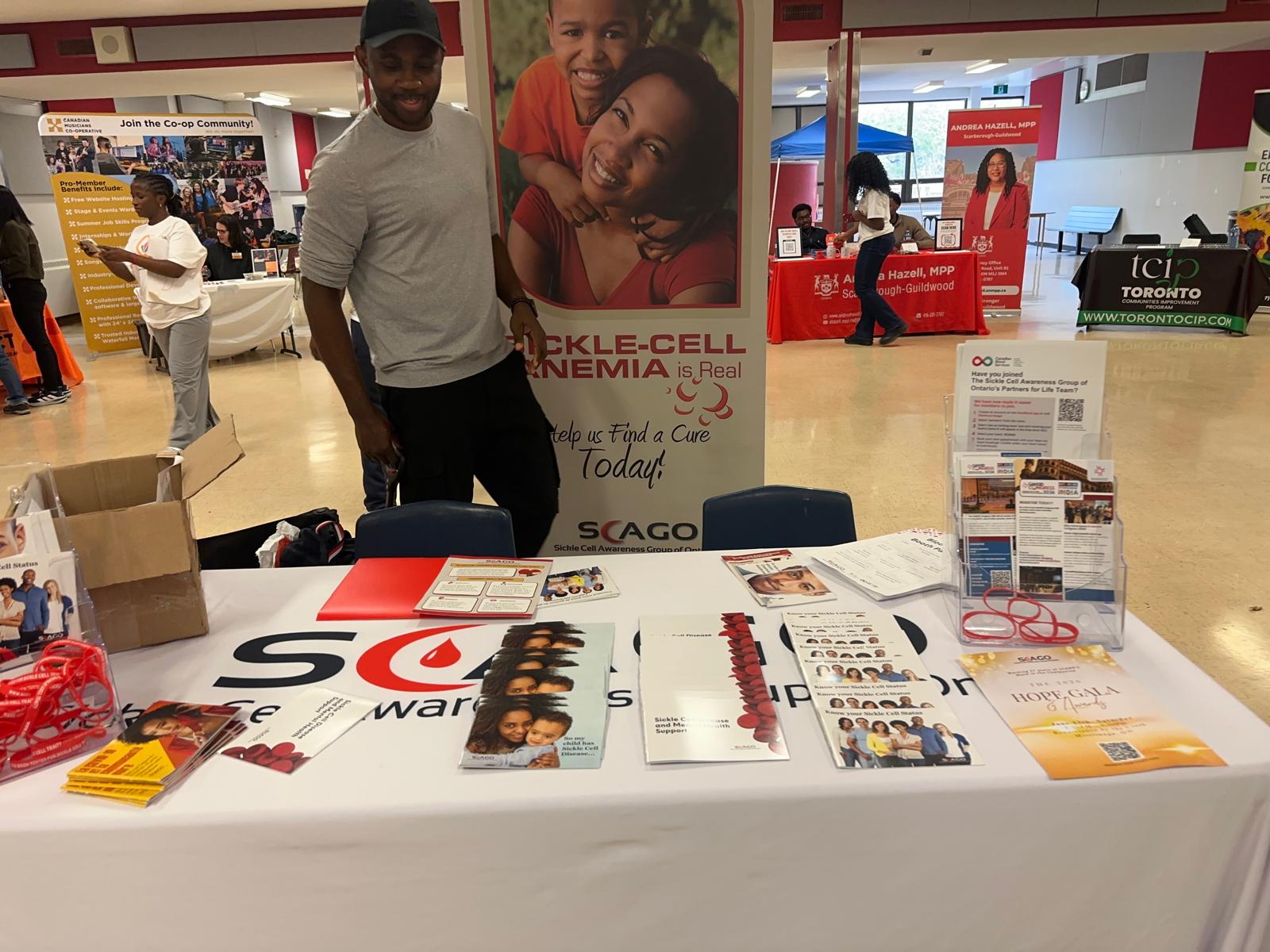 Employers Discussing Career Opportunities with Residents at West Hill Job Fair