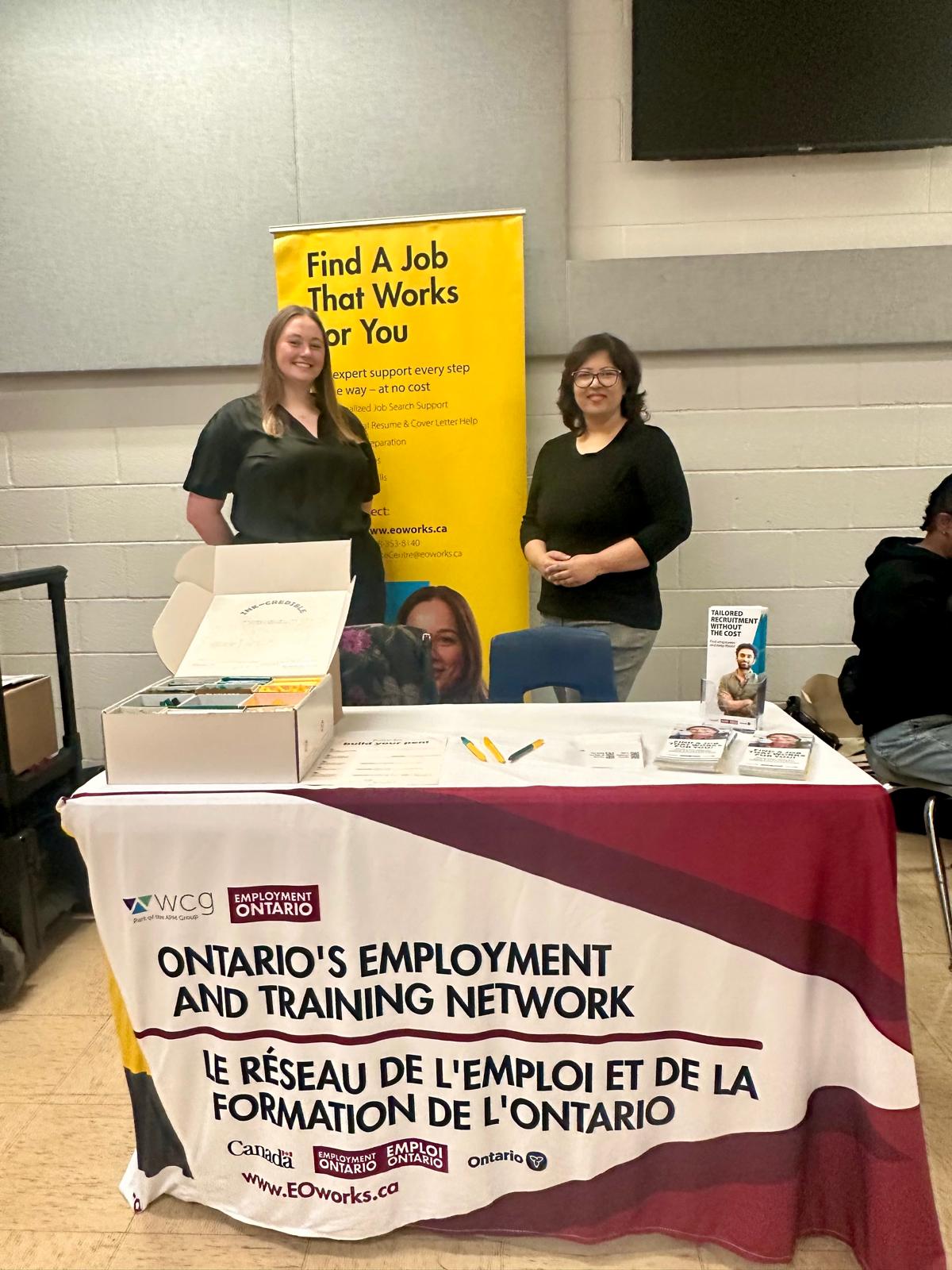 Ontario Employment Network Booth at West Hill Job Fair