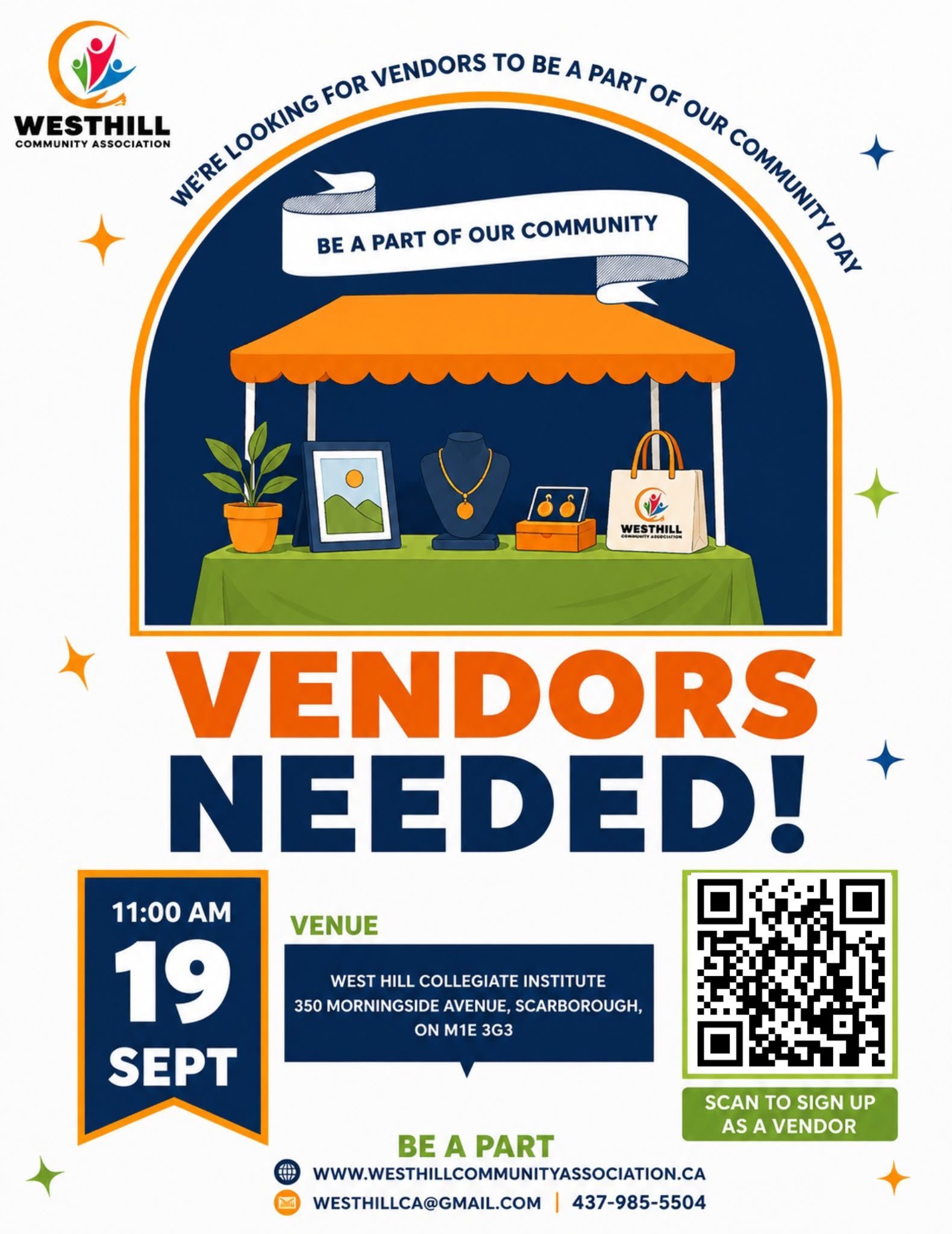 West Hill Community Day Vendor Registration Information
